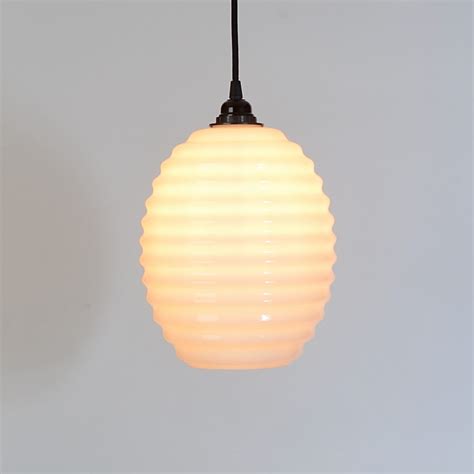 opaline pendant light|Opaline Glass Beehive Pendant Light